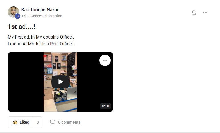 Student review: First AI Ad in a Real Office Setting